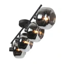 Mexlite wall luminaire TENEBRIS 4 flames E14 IP20, black dimmable