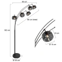 Mexlite Luminaria de pedestal TENEBRIS E14 IP20, regulable