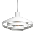 Steinhauer pendant luminaire HALO CIRQUE 1 flame E27 IP20, white dimmable