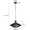 Steinhauer pendant luminaire HALO CIRQUE E27 IP20, dimmable