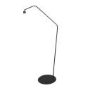 anne light & home Luminaria de pedestal ZIG-ZAG de 1 llama, sin pantalla E27 IP20, negro regulable