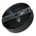 Mexlite ceiling luminaire AURELIO 1 flame E27 IP20, black dimmable