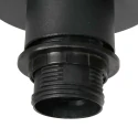 Mexlite ceiling luminaire AURELIO 1 flame E27 IP20, black dimmable