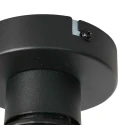 Mexlite ceiling luminaire AURELIO 1 flame E27 IP20, black dimmable