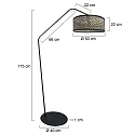 anne light & home Luminaria de pedestal ZIG-ZAG E27 IP20, regulable