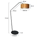 anne light & home Luminaria de pedestal ZIG-ZAG E27 IP20, regulable