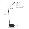 anne light & home Luminaria de pedestal ZIG-ZAG E27 IP20, regulable