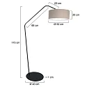 anne light & home Luminaria de pedestal ZIG-ZAG E27 IP20, regulable