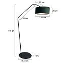 anne light & home Luminaria de pedestal ZIG-ZAG E27 IP20, regulable