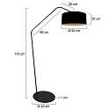 anne light & home floor lamp ZIG-ZAG E27 IP20, dimmable
