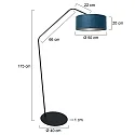 anne light & home Luminaria de pedestal ZIG-ZAG E27 IP20, regulable