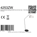 anne light & home floor lamp ZIG-ZAG E27 IP20, dimmable