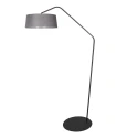 anne light & home Luminaria de pedestal ZIG-ZAG de 1 llama E27 IP20, negro regulable