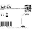 anne light & home Luminaria de pedestal ZIG-ZAG E27 IP20, regulable