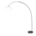anne light & home Luz de arco CURVE de 1 llama E27 IP20, negro regulable
