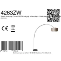 anne light & home arc luminaire CURVE 1 flame E27 IP20, black dimmable