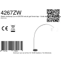 anne light & home arc luminaire CURVE 1 flame E27 IP20, black dimmable