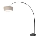 anne light & home Luminaria de pedestal CURVE E27 IP20, regulable