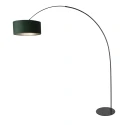 anne light & home arc luminaire CURVE 1 flame E27 IP20, black dimmable