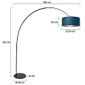 anne light & home floor lamp CURVE E27 IP20, dimmable