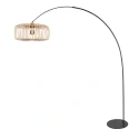 anne light & home Luz de arco CURVE de 1 llama E27 IP20, negro regulable
