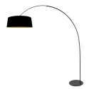 anne light & home arc luminaire CURVE 1 flame E27 IP20, black dimmable