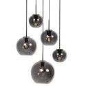 Mexlite pendant luminaire SFERIO 5 flames E27 IP20, black dimmable