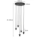 Mexlite pendant luminaire HALOSWAP E27 IP20, dimmable