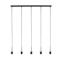 Mexlite pendant luminaire SFERIO 5 flames E27 IP20, black dimmable