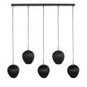 pendant luminaire SILURA 5 flames E27 IP20, black dimmable