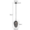 Mexlite Luminaria colgante HALOSWAP E27 IP20, regulable