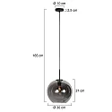 Mexlite Luminaria colgante HALOSWAP E27 IP20, regulable