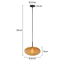 Mexlite Luminaria colgante HALOSWAP E27 IP20, regulable