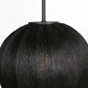 pendant luminaire SILURA 1 flame E27 IP20, black dimmable