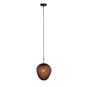 pendant luminaire SILURA 1 flame E27 IP20, black dimmable