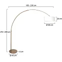 Steinhauer floor lamp SPARKLED LIGHT E27 IP20, dimmable