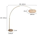 Steinhauer floor lamp SPARKLED LIGHT E27 IP20, dimmable