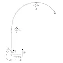 Steinhauer Luminaria de pedestal SPARKLED LIGHT E27 IP20, regulable