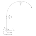 Steinhauer floor lamp SPARKLED LIGHT E27 IP20, dimmable