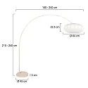 Steinhauer floor lamp SPARKLED LIGHT E27 IP20, dimmable