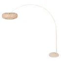 Steinhauer arc luminaire MAZE NATURAL 1 flame E27 IP20, creme dimmable