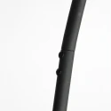 Mexlite Luminaria de pedestal LUNA-ARC de 2 llamas IP20, negro regulable