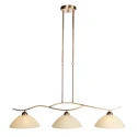 Steinhauer pendant luminaire ANTHEA 3 flames E27 IP20, bronze dimmable