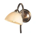 Steinhauer Luminaria de pared ANTHEA de 1 llama E27 IP20, color bronce regulable