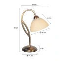 Steinhauer table lamp ANTHEA E27 IP20, dimmable
