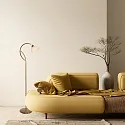 Steinhauer Luminaria de pedestal ANTHEA E27 IP20, regulable