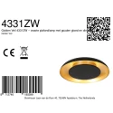 ceiling luminaire GOLDEN VEIL 2 flames IP20, black dimmable