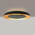 Steinhauer ceiling luminaire GOLDEN VEIL 2 flames IP20, black dimmable