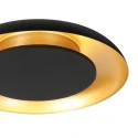 Steinhauer ceiling luminaire GOLDEN VEIL 2 flames IP20, black dimmable