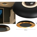 Steinhauer ceiling luminaire GOLDEN VEIL 2 flames IP20, black dimmable